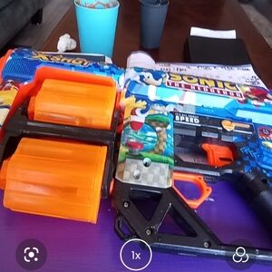 Sega Sonic The Hedgehog Water Gun For Sale for $10.Toy Blaster - Blue and Orange